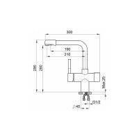 Смеситель для кухни GRANULA GR-2088 ХРОМ