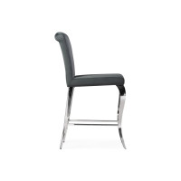 Полубарный стул Woodville Joan dark grey/steel 15387