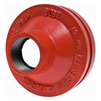 Переход под резьбу GROOVEX 5"x1 1/2", 133x48 мм, ДУ 125x40 мм PR13348