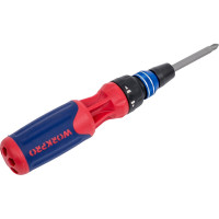 Отвертка WORKPRO 12-в-1, с трещоткой WP221063