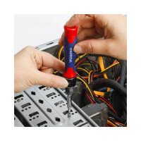 Реверсивная отвертка WORKPRO DOUBLE DRIVE 12 насадок WP221051