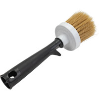 Круглая кисть DECOR 612-050 кр-50 d50 мм, светлая смешанная щетина, пластиковая ручка 11608246