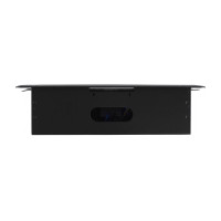 Горизонтальная выдвижная розетка ROCKETSOCKET 2 euro 16a, usb type a+c с блоком 18w, проводка, цвет черный SHS019-B