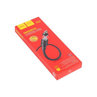 Кабель Hoco usb x52 sereno магнитный для lightning, 2.4а, длина 1.0м, черный 913623