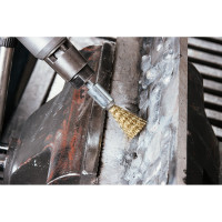 Щетка кистевая волнистая с хвостовиком 30 мм, проволока - INOX 0.30 мм DEBEVER DB80163389