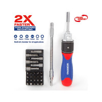 Отвертка WORKPRO 2X DRIVE с трещоткой, 28 предметов WP221053