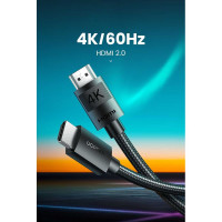 Кабель HDMI-HDMI Ugreen 2.0 4K, 2 м 40101