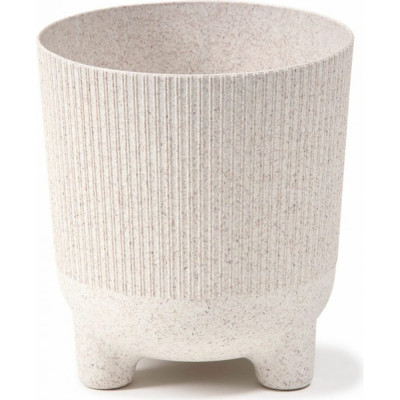 LAMELA Sp.z o.221 Кашпо на ножках ARIA eco wood jumper d18 h19 5 см белый 066189