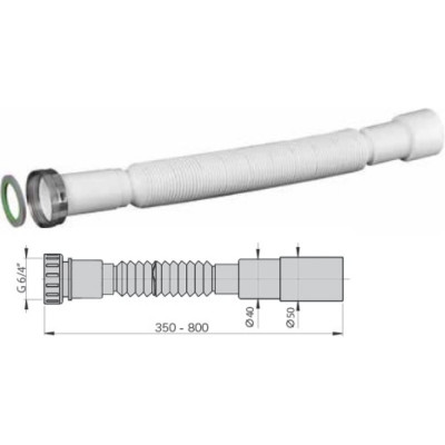 Гибкое соединение гофра Miano M1136