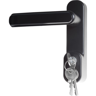 Doorlock Внешняя нажимная ручка v pd700/h2 серия variant, черная, с цилиндром. для противопожарных дверей. толщина двери до 105мм. для накладной 77006