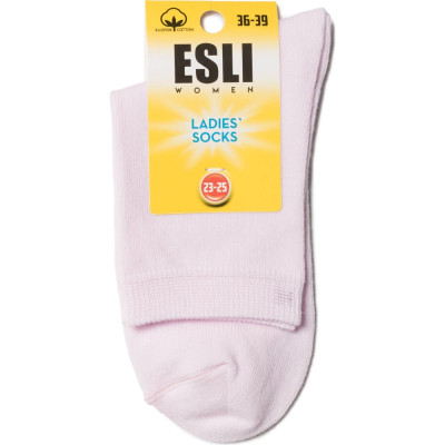 ESLI Носки жен. хлопковые 19с-148спе, р.23-25, 000 светло-розовый 1001321170030022000