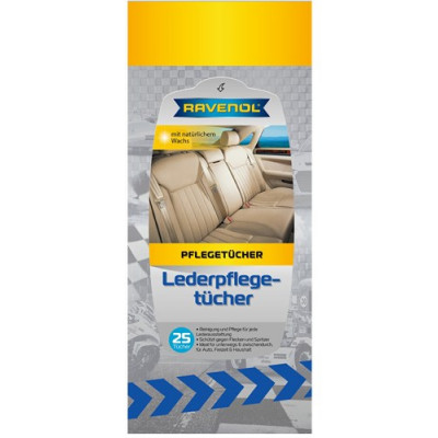 RAVENOL Салфетки влажные для ухода за кожаным салоном автомобиля 1360702-001-02-000