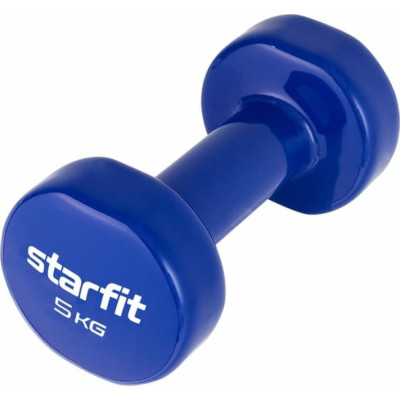 STARFIT Гантель виниловая DB-101 5 кг, темно-синий УТ-00018827