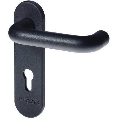 Doorlock Гарнитур для пожарных дверей v s38kp/f pz72 серия variant, на короткой накладке, черный, подпружиненный, а=60-90мм 79057