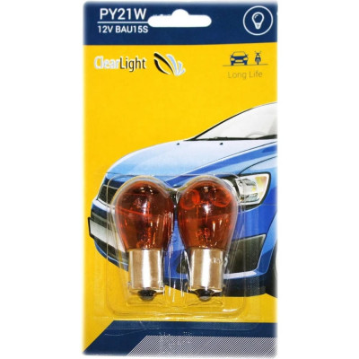 Clearlight Лампа py21w () 12v bau15s (блистер 2 шт.) CL-PY21W-12V 2B