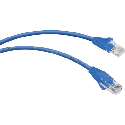 Неэкранированный патч-корд Cabeus PC-UTP-RJ45-Cat.6-0.5m-BL-LSZH