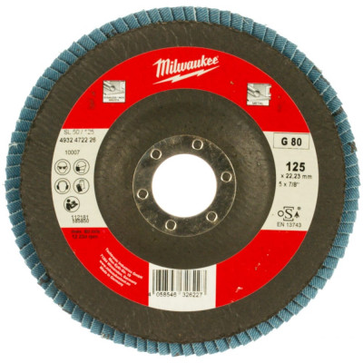 Лепестковый диск Milwaukee Zirconium 4932472226