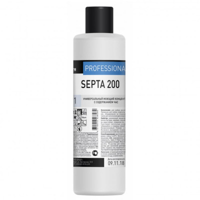 PRO-BRITE Septa 200, универсальный моющий концентрат с содержанием ЧАС, 1л. 191-1