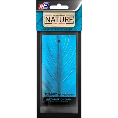 Подвесной картонный ароматизатор RUSEFF NATURE LINE Breath of the Ocean 27571N