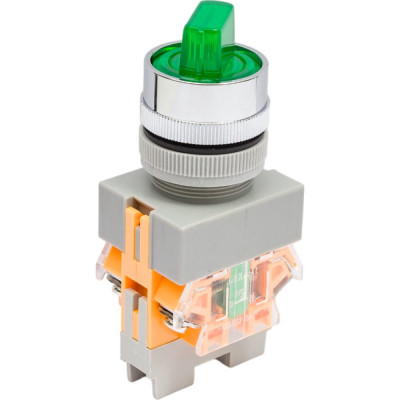 Переключатель DEKraft ПЕ22-ANC-2-GRN-LED-24 25072DEK