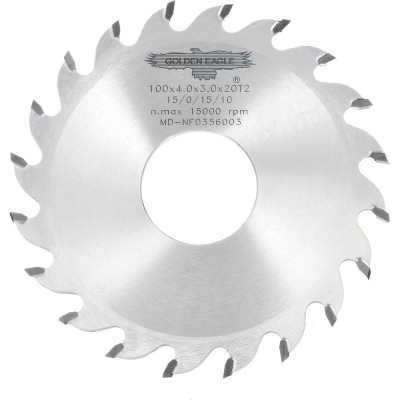 Golden Eagle Пила дисковая HW пазовая 100x30x4,0/3 z20 WZ HOMAG GE TL00001338