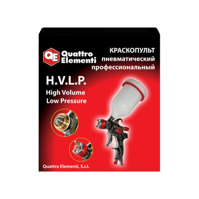 Пневматический краскопульт QUATTRO ELEMENTI HVLP 770-834