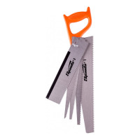 Ножовка по дереву 350 мм, 5 сменных полотен, пластиковая рукоятка SPARTA 231255