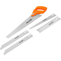 Ножовка по дереву 350 мм, 5 сменных полотен, пластиковая рукоятка SPARTA 231255