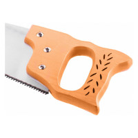 Ножовка SPARTA по дереву,450 мм,7-8 ТРI, каленый зуб, линейка, деревянная рукоятка// 231875