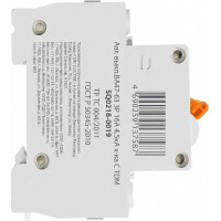 Автоматический выключатель TDM ELECTRIC ВА47-63 3Р 16А 4,5кА х-ка С SQ0218-0019