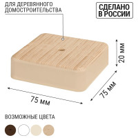 Коробка распределительная TDM ELECTRIC 75х75х20 ОП сосна IP40 SQ1401-0403