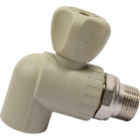 Угловой кран для радиаторов, сварка-Н 25x3/4 с разъёмным соединением FV-Plast A315025000