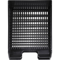 Горизонтальные лотки для бумаг BRAUBERG набор 2 шт, 358х272х177.5 мм, сетчатые, черные-MAXI 231360