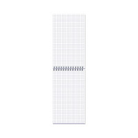 Блокнот на спирали Attache А6+ 80л. клетка, однотонная пластиковая обложка 204994