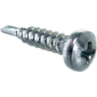 Саморез ZAMETAL 2,9х13 со сверлом и полусфер. головкой, DIN 7504N, оц., 200 шт ZA101371