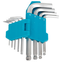 Набор шестигранных ключей Smartbuy HEX c шаром, 9 шт CR-V, SBT-HSS-9