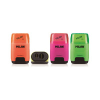 Ластик-точилка Milan Compact Fluo в ассортименте 1032918