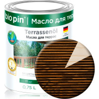 Масло для террас BIO PIN 4010 Terrassenol в цвете мореный дуб 2 л 40105C104