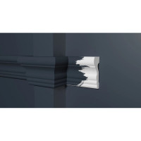 Стеновой молдинг Decor-Dizayn ударопрочный влагостойкий под покраску 68Х26Х2000 мм DD354