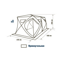 Палатка HIGASHI Double Pyramid Pro 03515