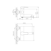 Смеситель для ванны Haiba HB60801