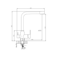 Смеситель для кухни Haiba HB76802