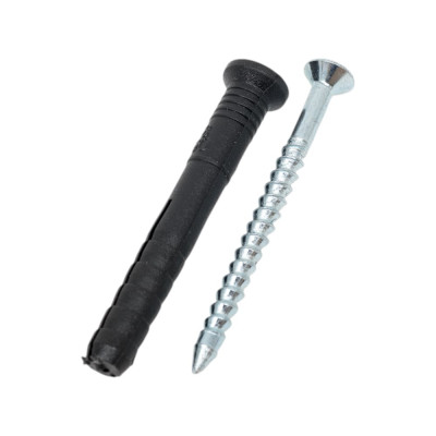 Дюбель с шурупом ВИРТУОЗ 8х60, потайной бортик, 25 шт. 280-22004