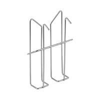 Навесной лоток для стоек OfficeSpace Парус А6, 160х115х40 мм, проволочный, хром LN_31190