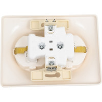 2-местная розетка Systeme Electric скрытой проводки Glossa 16А IP20 250В с заземлением перламутр GSL000626