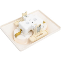 2-местная розетка Systeme Electric скрытой проводки Glossa 16А IP20 250В с заземлением перламутр GSL000626