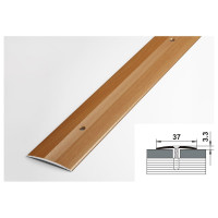 Порог прямой алюминиевый (37 мм; 0.9 м; декоративный; бук) Лука 00000001382