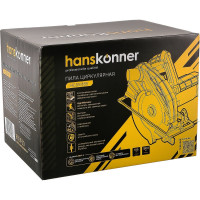 Пила циркулярная Hanskonner 1800Вт, ТПД 185х20мм, пропил 63мм, вес 4.2кг, HCS51185