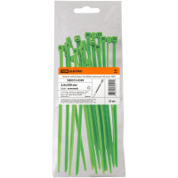 Нейлоновые хомуты TDM ELECTRIC 3,6х200 мм, зеленый, 25 штук SQ0515-0349