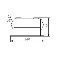 Потолочный герметичный светильник KANLUX IMBER LED CW/ 23521